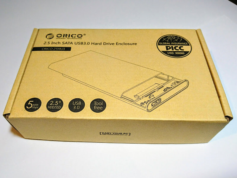 ORICO 2.5 inch Transparent USB3.0 Hard Drive Enclosure (2139U3