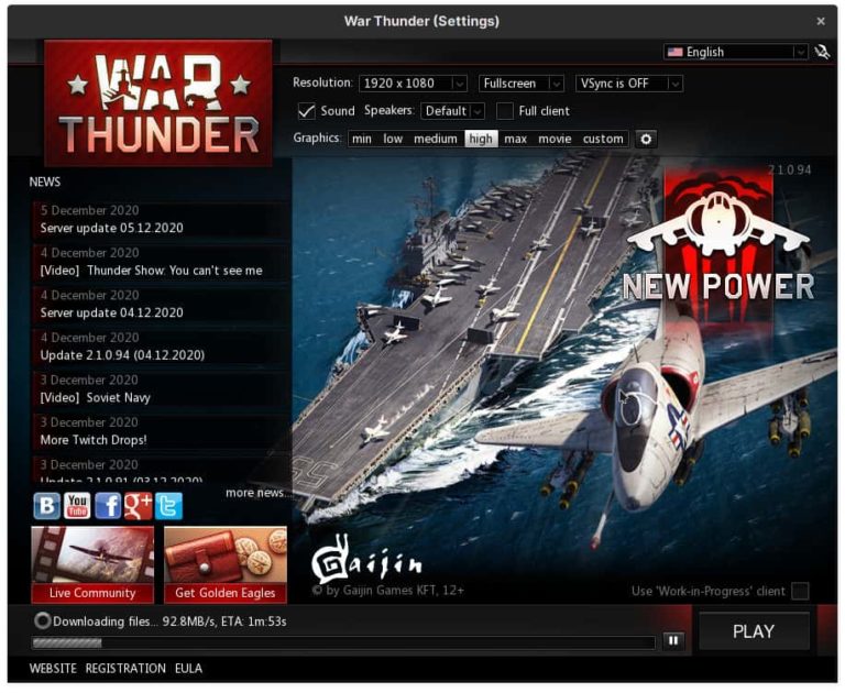 Linux war thunder не запускается