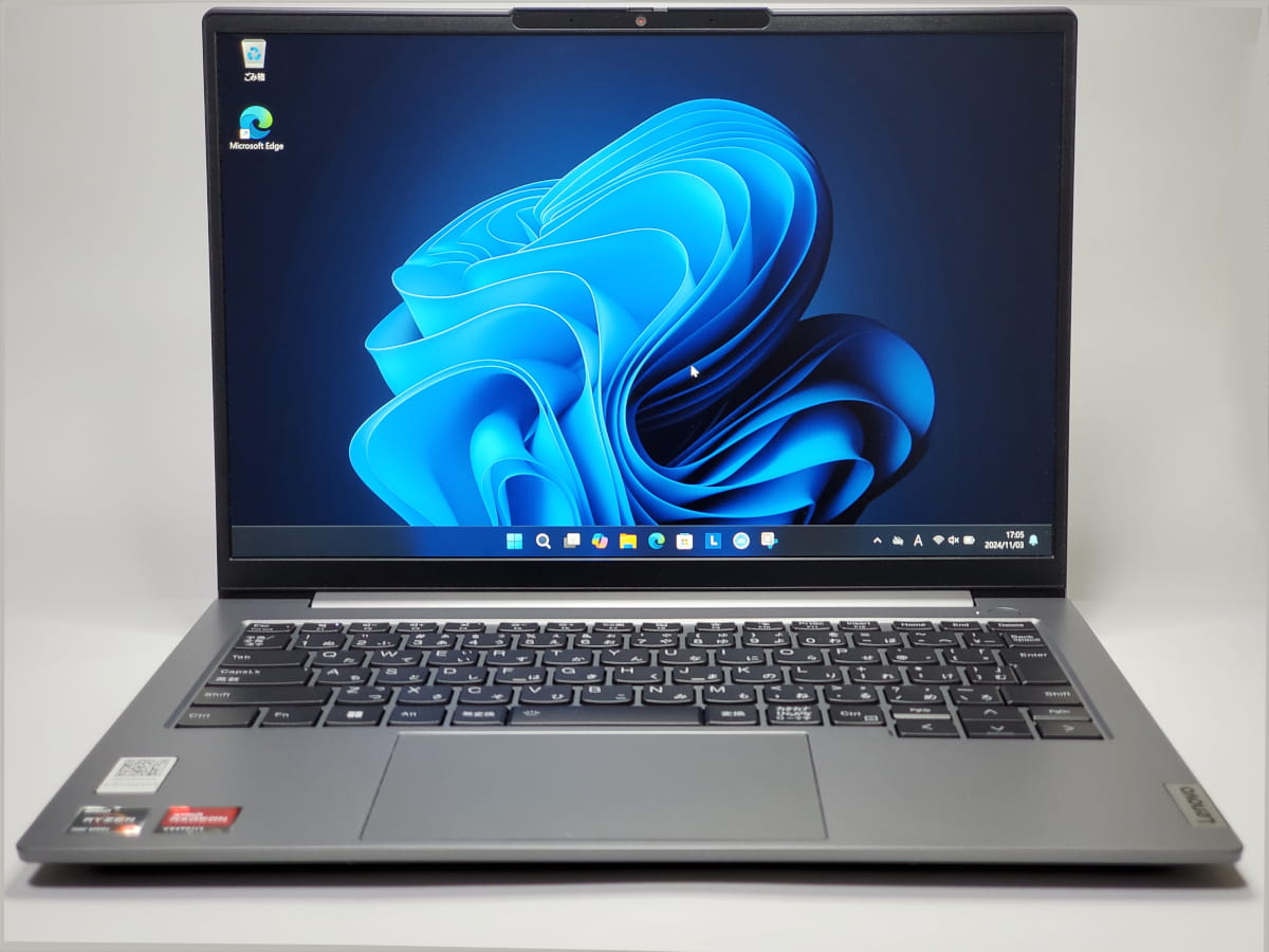 Lenovo ThinkBook 14 Gen 6 正面 Windows 起動画面